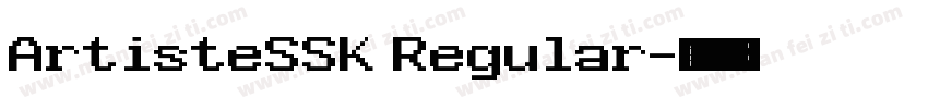 ArtisteSSK Regular字体转换